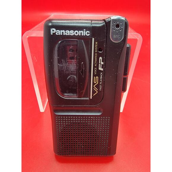 Panasonic RN-302 Black VAS Handheld Microcassette Voice Recorder Tested - Picture 1 of 6